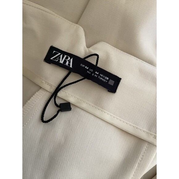 Zara Cream High-Waisted Trousers - Picture 5 of 6